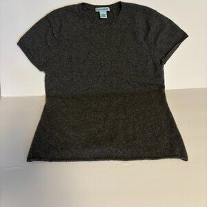 Charcoal Cashmere Short Sleeve T-Shirt